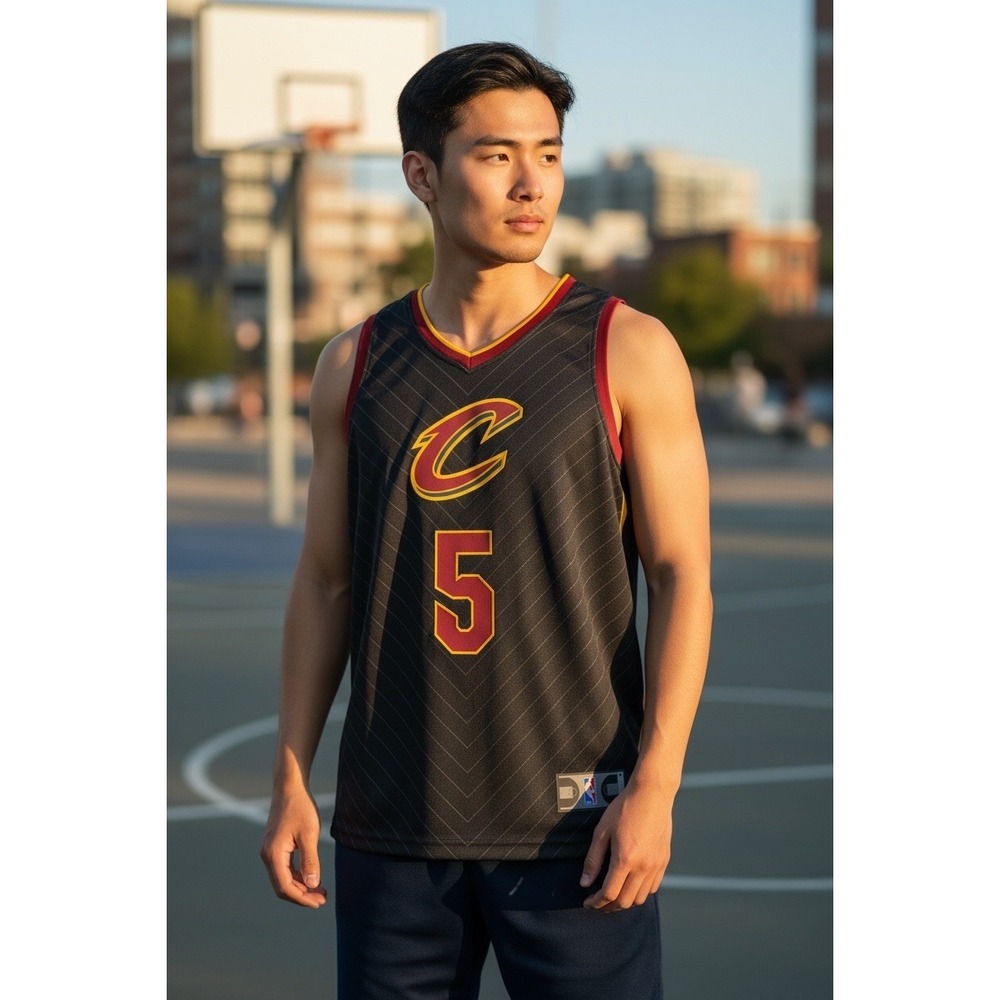 Cleveland Cavaliers J.R. Smith #5 Jersey Men's  medium Black Fanatics NBA